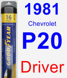 Driver Wiper Blade for 1981 Chevrolet P20 - Assurance