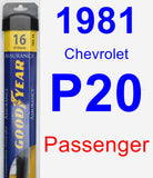 Passenger Wiper Blade for 1981 Chevrolet P20 - Assurance