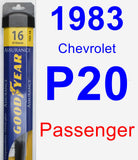 Passenger Wiper Blade for 1983 Chevrolet P20 - Assurance