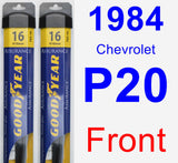 Front Wiper Blade Pack for 1984 Chevrolet P20 - Assurance