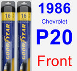 Front Wiper Blade Pack for 1986 Chevrolet P20 - Assurance