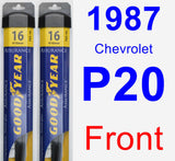 Front Wiper Blade Pack for 1987 Chevrolet P20 - Assurance