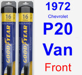 Front Wiper Blade Pack for 1972 Chevrolet P20 Van - Assurance