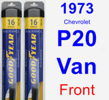 Front Wiper Blade Pack for 1973 Chevrolet P20 Van - Assurance