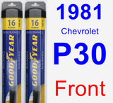 Front Wiper Blade Pack for 1981 Chevrolet P30 - Assurance