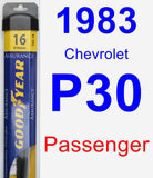 Passenger Wiper Blade for 1983 Chevrolet P30 - Assurance