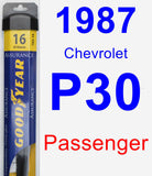 Passenger Wiper Blade for 1987 Chevrolet P30 - Assurance