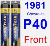 Front Wiper Blade Pack for 1981 Chevrolet P40 - Assurance