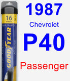 Passenger Wiper Blade for 1987 Chevrolet P40 - Assurance