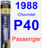 Passenger Wiper Blade for 1988 Chevrolet P40 - Assurance