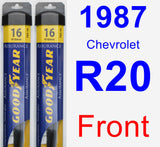 Front Wiper Blade Pack for 1987 Chevrolet R20 - Assurance