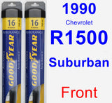 Front Wiper Blade Pack for 1990 Chevrolet R1500 Suburban - Assurance