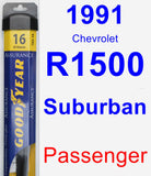 Passenger Wiper Blade for 1991 Chevrolet R1500 Suburban - Assurance