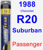 Passenger Wiper Blade for 1988 Chevrolet R20 Suburban - Assurance