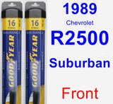 Front Wiper Blade Pack for 1989 Chevrolet R2500 Suburban - Assurance