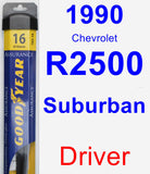 Driver Wiper Blade for 1990 Chevrolet R2500 Suburban - Assurance