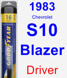 Driver Wiper Blade for 1983 Chevrolet S10 Blazer - Assurance