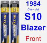 Front Wiper Blade Pack for 1984 Chevrolet S10 Blazer - Assurance