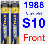 Front Wiper Blade Pack for 1988 Chevrolet S10 - Assurance