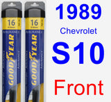 Front Wiper Blade Pack for 1989 Chevrolet S10 - Assurance