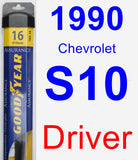 Driver Wiper Blade for 1990 Chevrolet S10 - Assurance