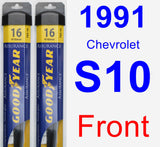 Front Wiper Blade Pack for 1991 Chevrolet S10 - Assurance