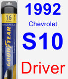 Driver Wiper Blade for 1992 Chevrolet S10 - Assurance