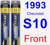 Front Wiper Blade Pack for 1993 Chevrolet S10 - Assurance