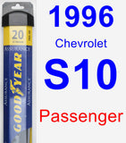 Passenger Wiper Blade for 1996 Chevrolet S10 - Assurance