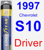 Driver Wiper Blade for 1997 Chevrolet S10 - Assurance