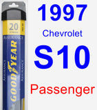 Passenger Wiper Blade for 1997 Chevrolet S10 - Assurance