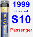 Passenger Wiper Blade for 1999 Chevrolet S10 - Assurance