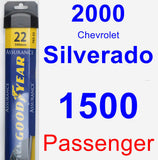 Passenger Wiper Blade for 2000 Chevrolet Silverado 1500 - Assurance