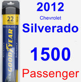 Passenger Wiper Blade for 2012 Chevrolet Silverado 1500 - Assurance