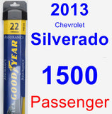 Passenger Wiper Blade for 2013 Chevrolet Silverado 1500 - Assurance