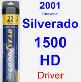 Driver Wiper Blade for 2001 Chevrolet Silverado 1500 HD - Assurance
