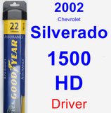 Driver Wiper Blade for 2002 Chevrolet Silverado 1500 HD - Assurance