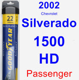 Passenger Wiper Blade for 2002 Chevrolet Silverado 1500 HD - Assurance
