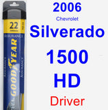 Driver Wiper Blade for 2006 Chevrolet Silverado 1500 HD - Assurance