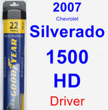 Driver Wiper Blade for 2007 Chevrolet Silverado 1500 HD - Assurance