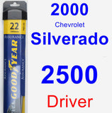 Driver Wiper Blade for 2000 Chevrolet Silverado 2500 - Assurance