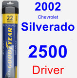 Driver Wiper Blade for 2002 Chevrolet Silverado 2500 - Assurance