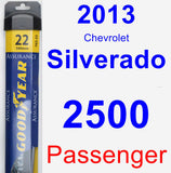 Passenger Wiper Blade for 2013 Chevrolet Silverado 2500 - Assurance