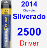 Driver Wiper Blade for 2014 Chevrolet Silverado 2500 - Assurance