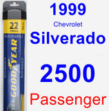 Passenger Wiper Blade for 1999 Chevrolet Silverado 2500 - Assurance