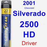 Driver Wiper Blade for 2001 Chevrolet Silverado 2500 HD - Assurance