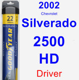 Driver Wiper Blade for 2002 Chevrolet Silverado 2500 HD - Assurance
