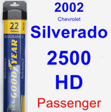 Passenger Wiper Blade for 2002 Chevrolet Silverado 2500 HD - Assurance