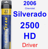 Driver Wiper Blade for 2006 Chevrolet Silverado 2500 HD - Assurance