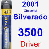 Driver Wiper Blade for 2001 Chevrolet Silverado 3500 - Assurance